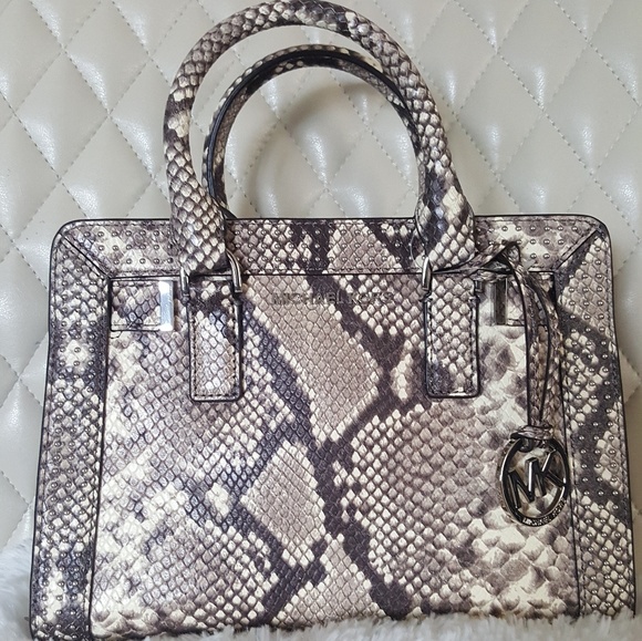 Michael Kors Handbags - MICHAEL KORS MICRO STUDDED DILLON SMALL SATCHEL E